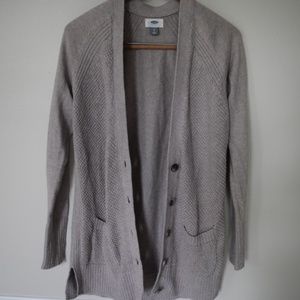 Old Navy Beige Cardigan Sweater